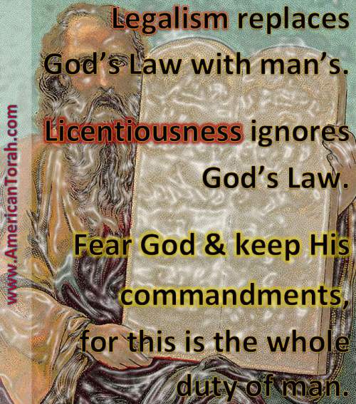 Legalism replaced God's Law with man's. Obedience to God's Law is not legalism.