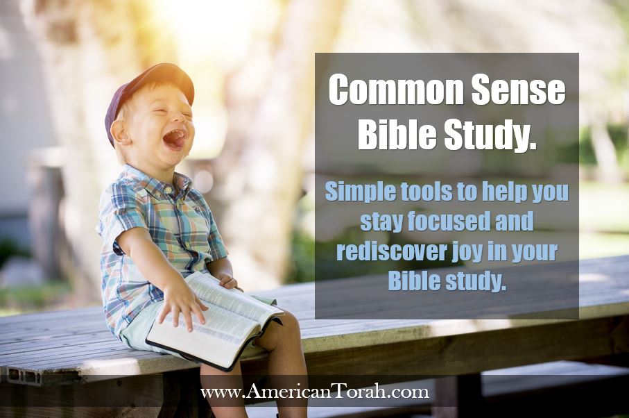 Common Sense Bible Study. It really shouldn't be that hard.