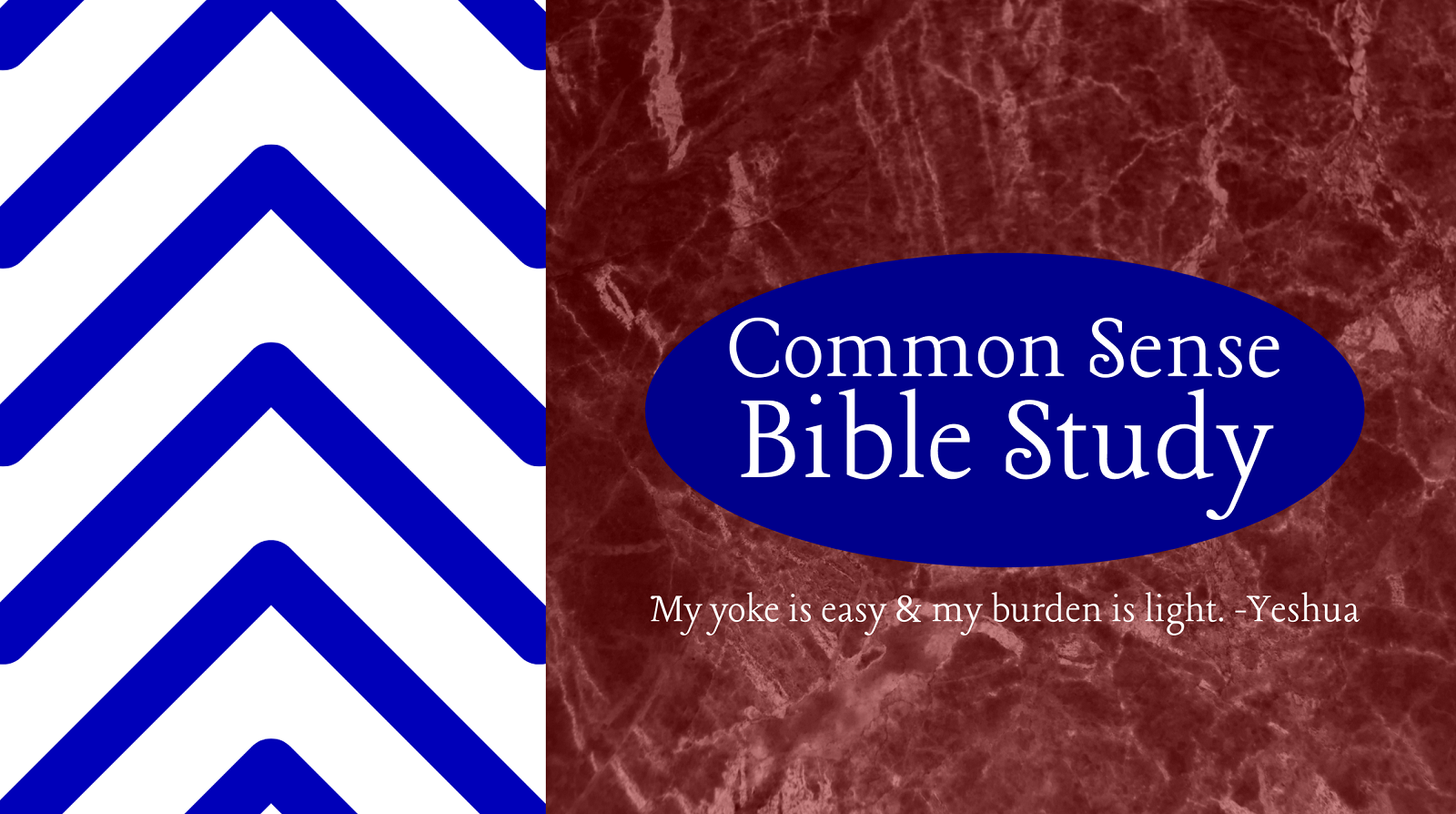 Common Sense Bible Study and The Chiasm Course