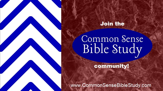 Join the Common Sense Bible Study community!